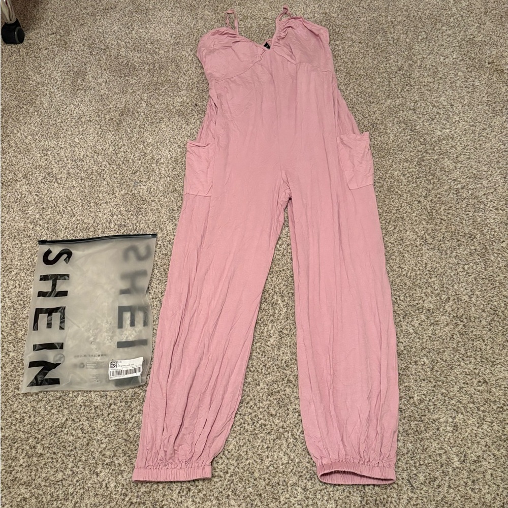 Pink jumpsuit from SHEIN